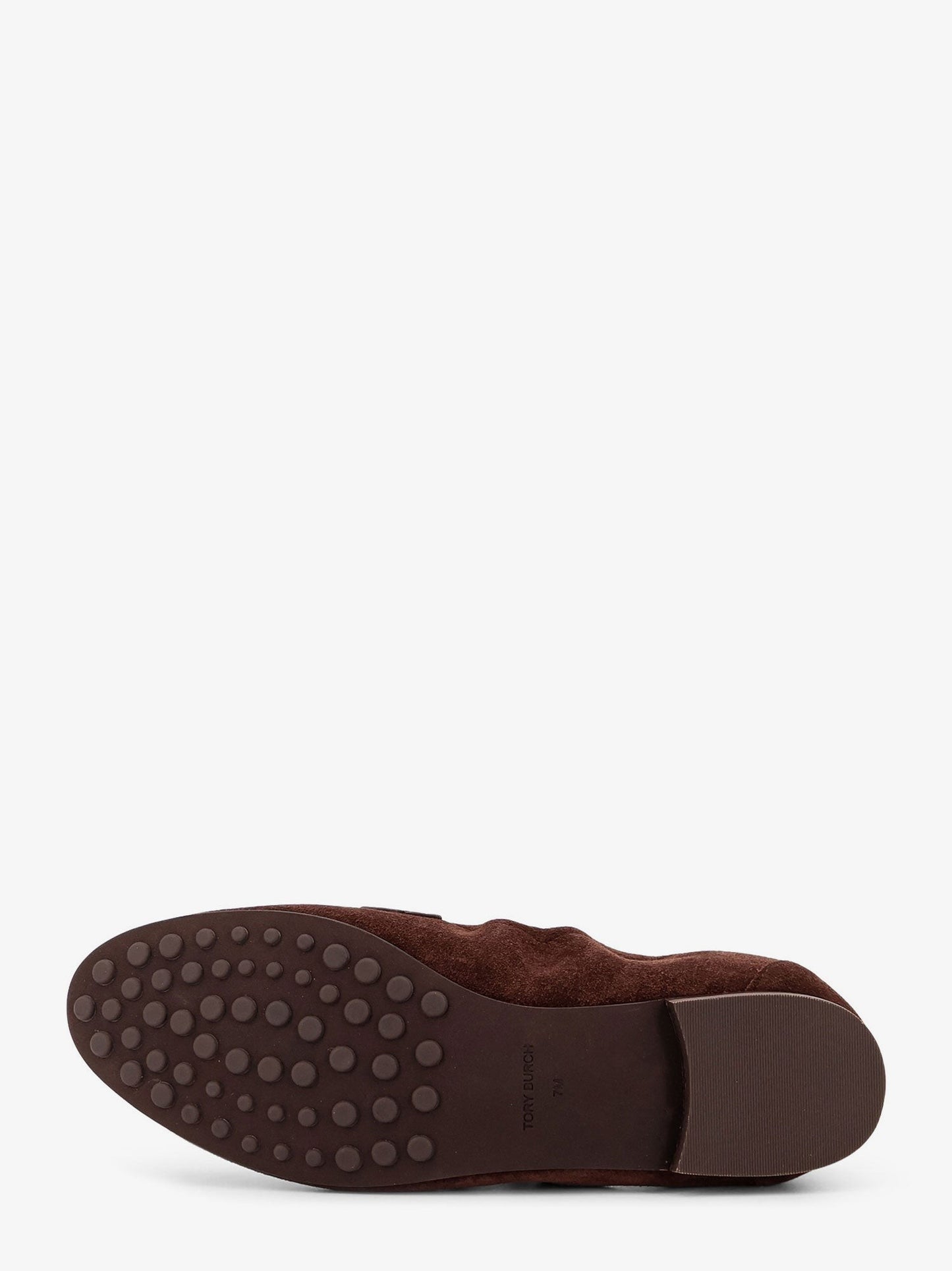 Tory Burch Suede loafer with metal logo detail