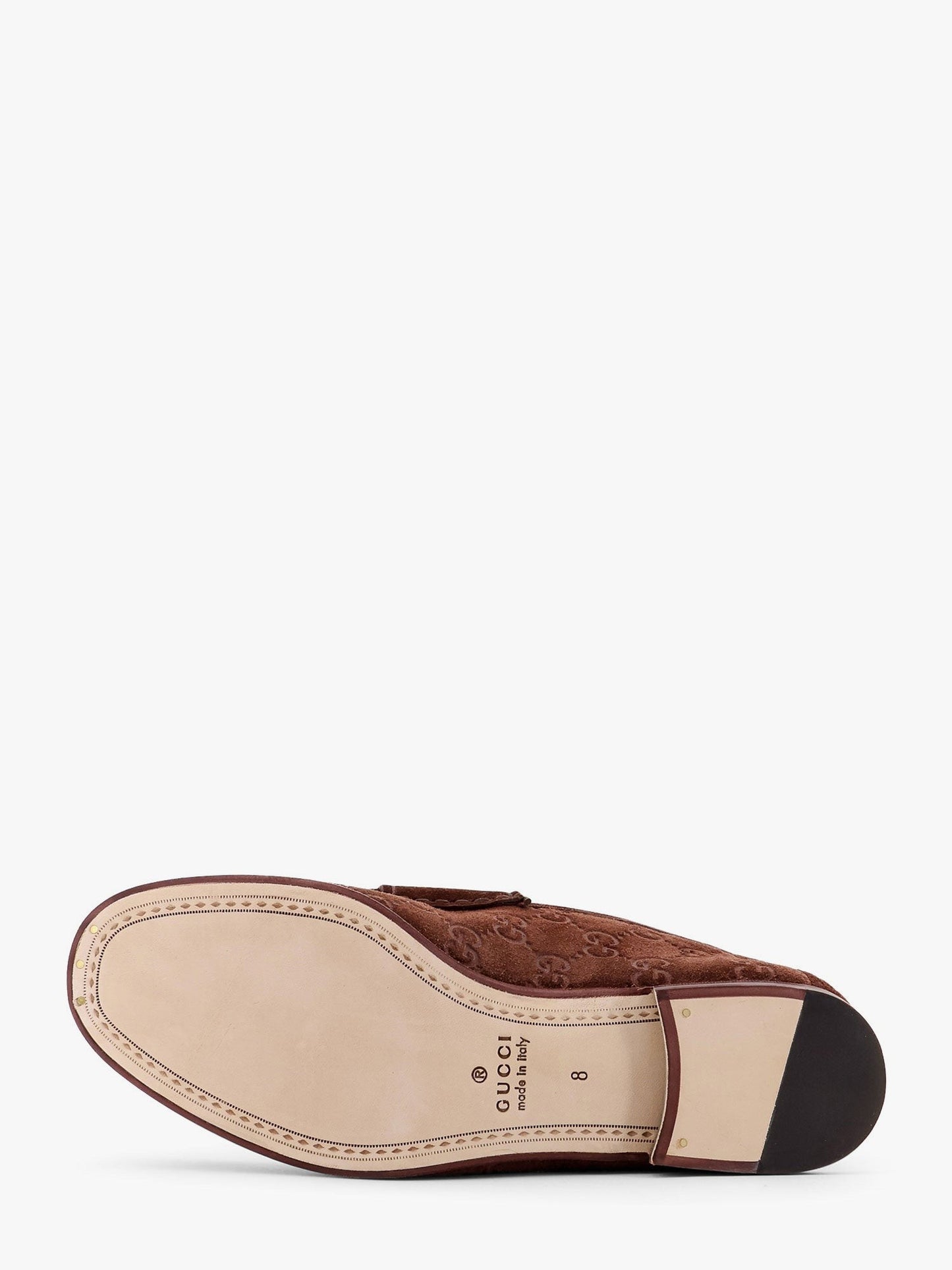 Gucci Suede loafers with all-over GG motif