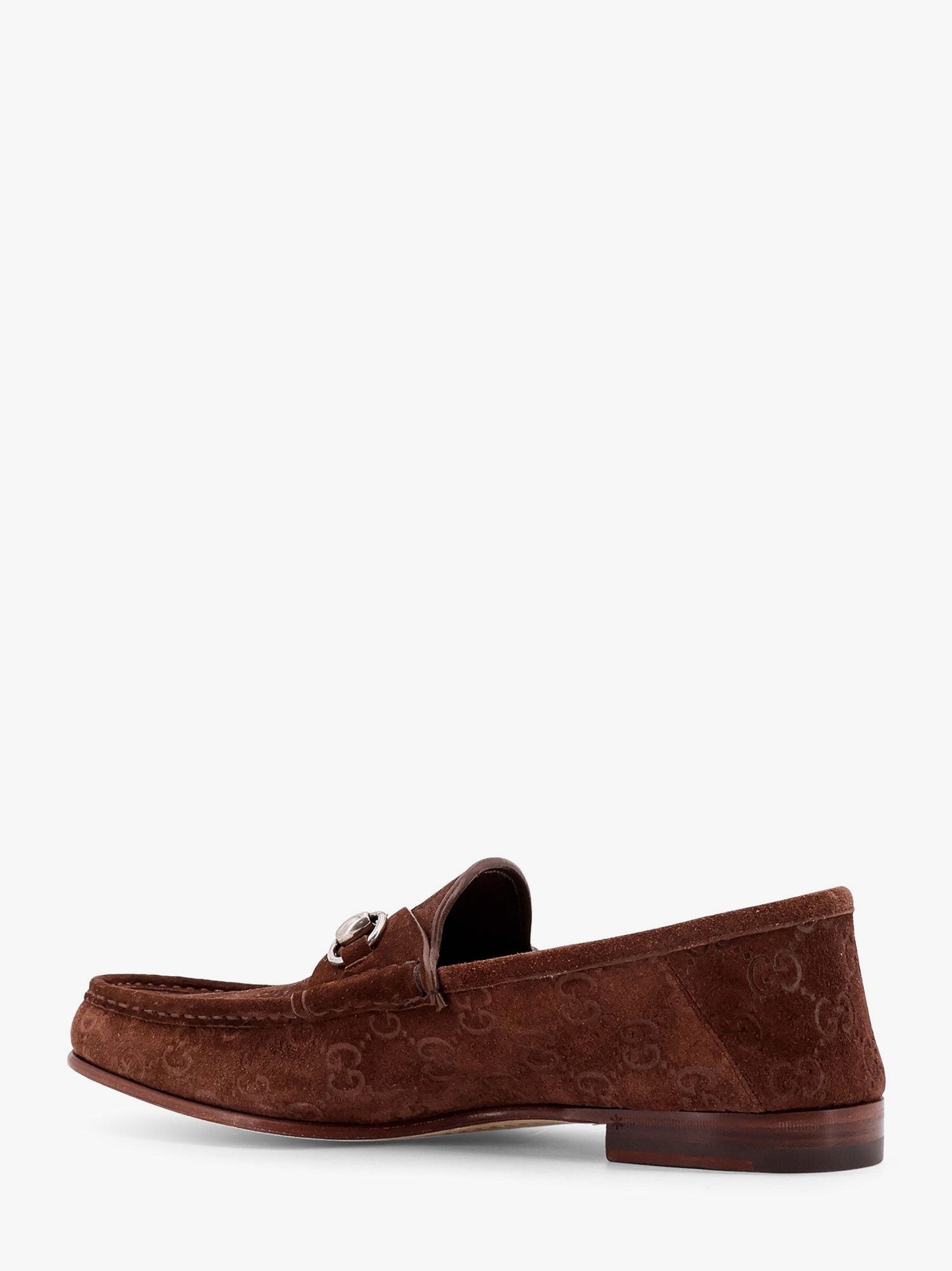 Gucci Suede loafers with all-over GG motif