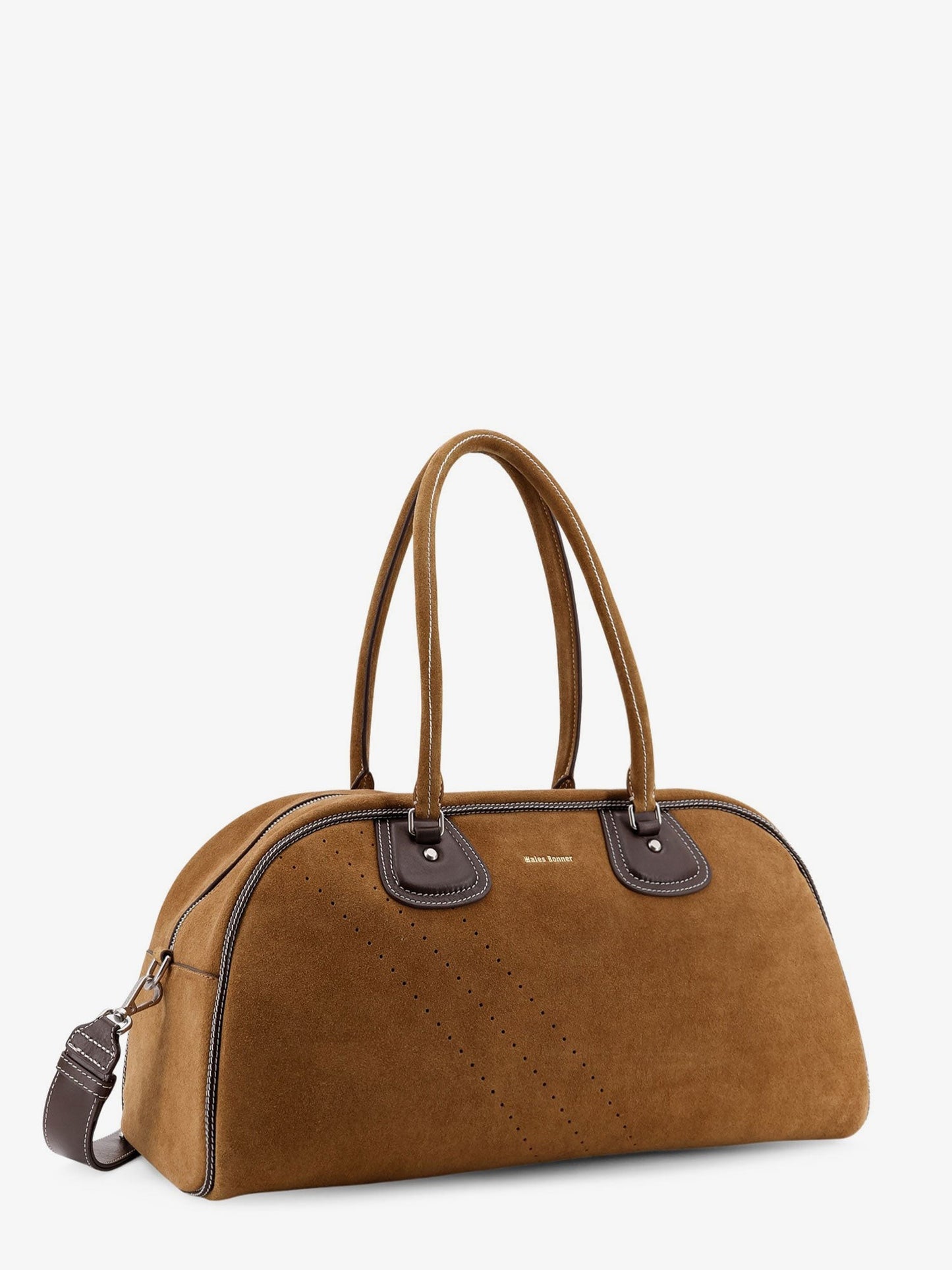 ADIDAS X WALES BONNER Suede travel bag with leather details