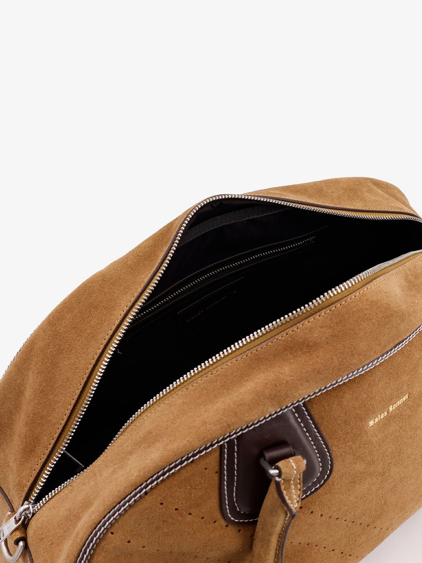 ADIDAS X WALES BONNER Suede travel bag with leather details