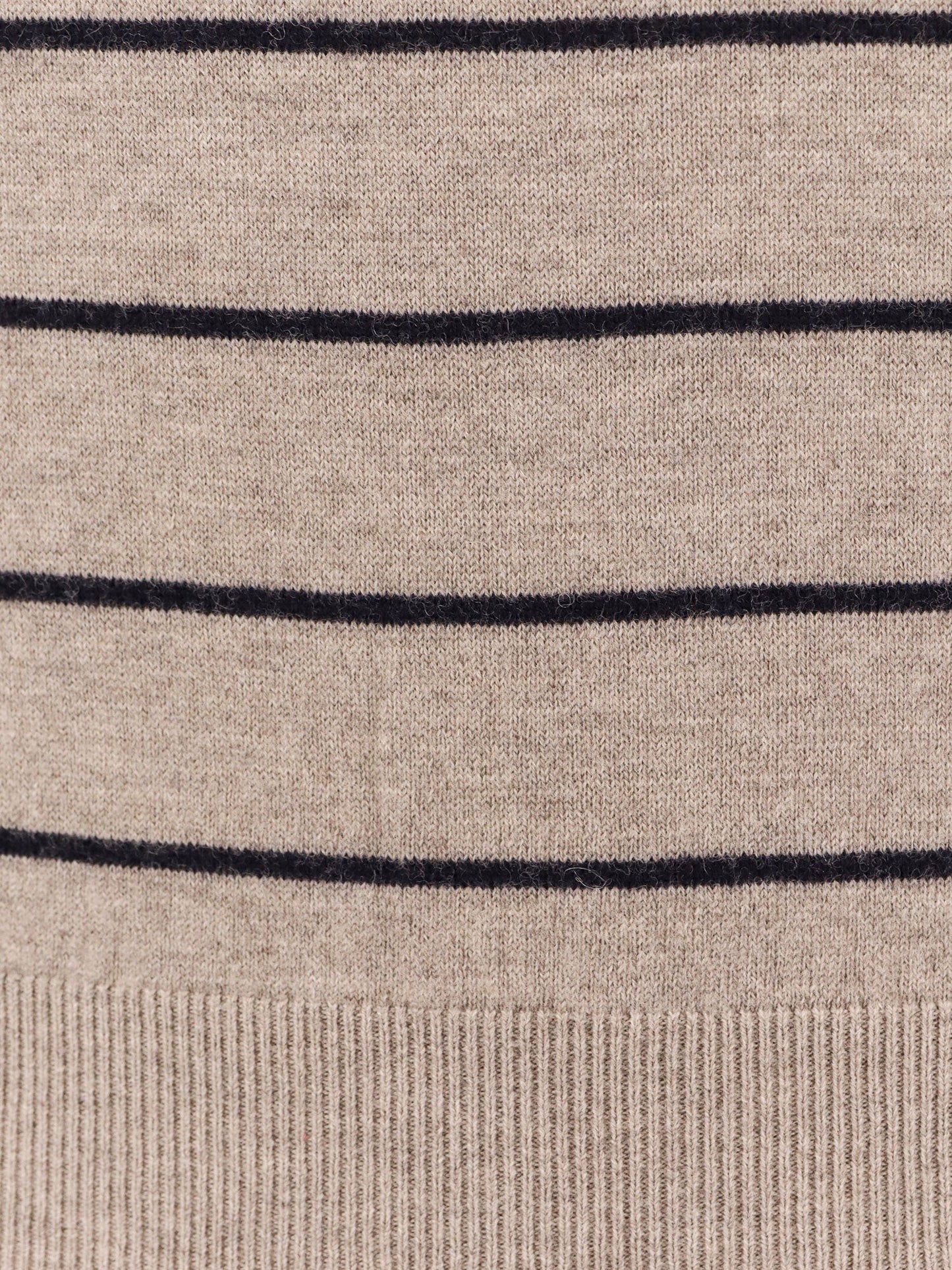 TONYWACK Super fine merino wool striped polo shirt