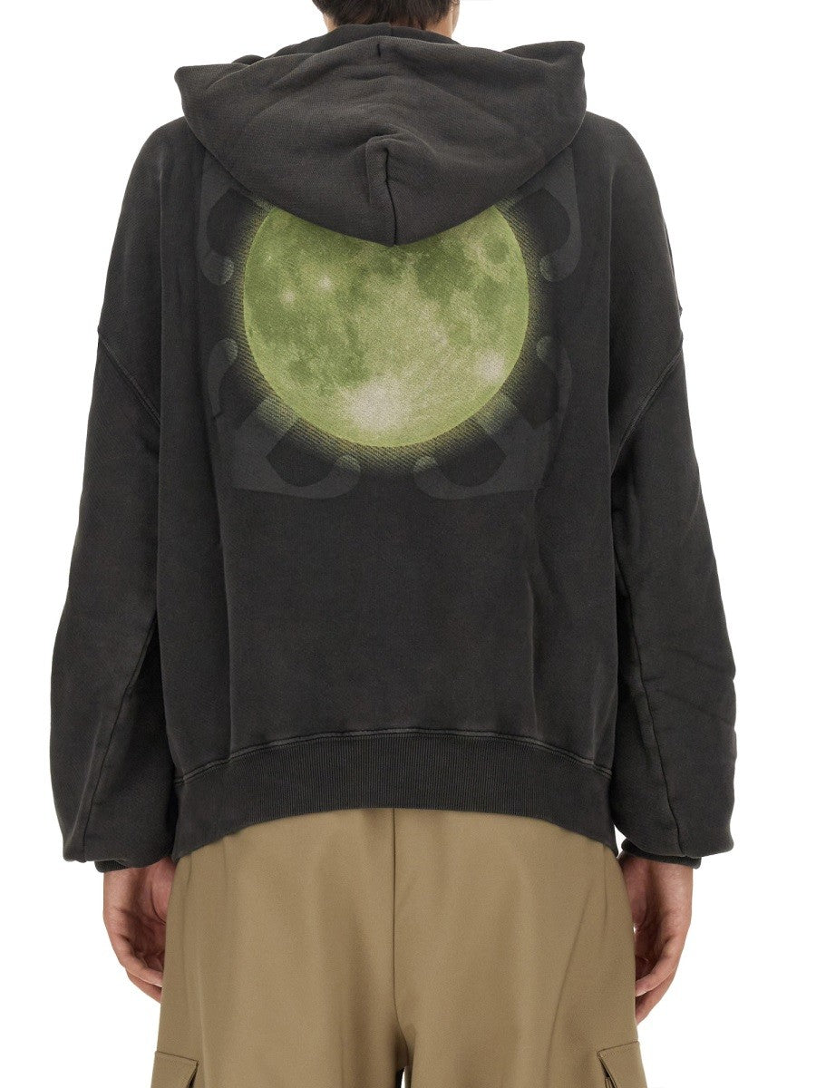 Off-white SUPER MOON PRINT SWEATSHIRT