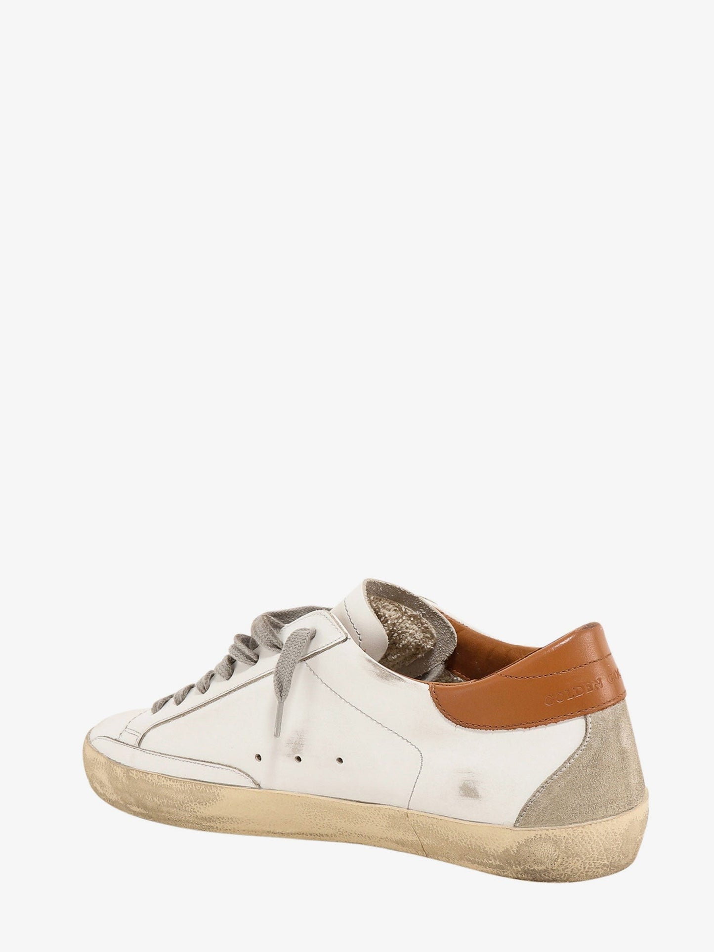 Golden Goose Deluxe Brand Super-star leather sneakers with back contrasting patch