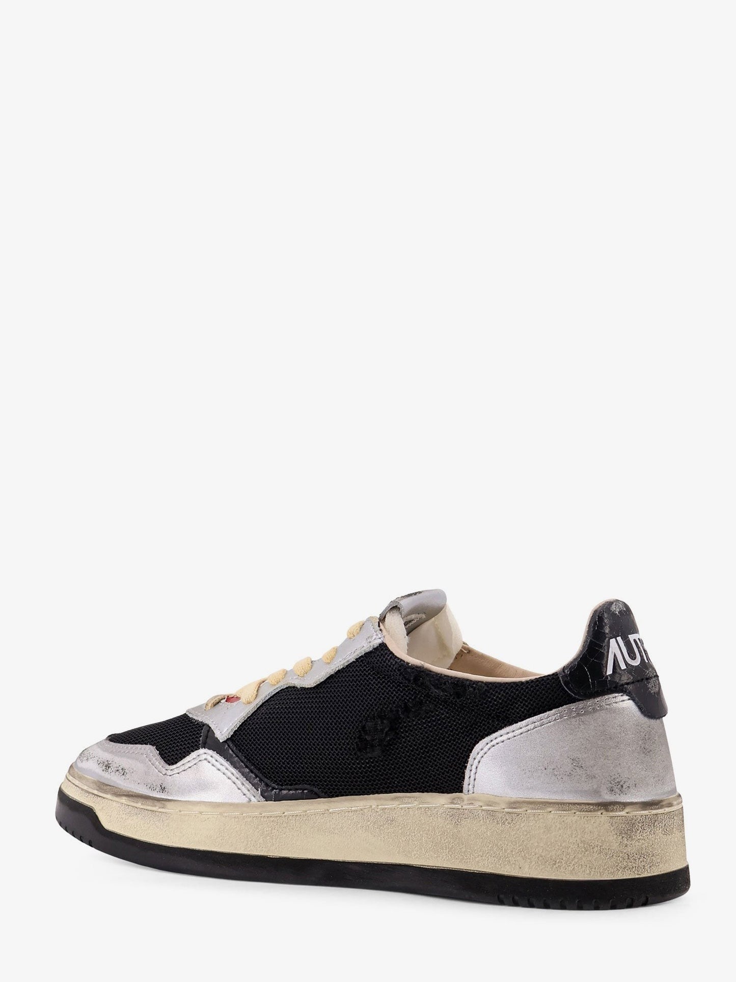 Autry Super Vintage leather and mesh low-top sneakers