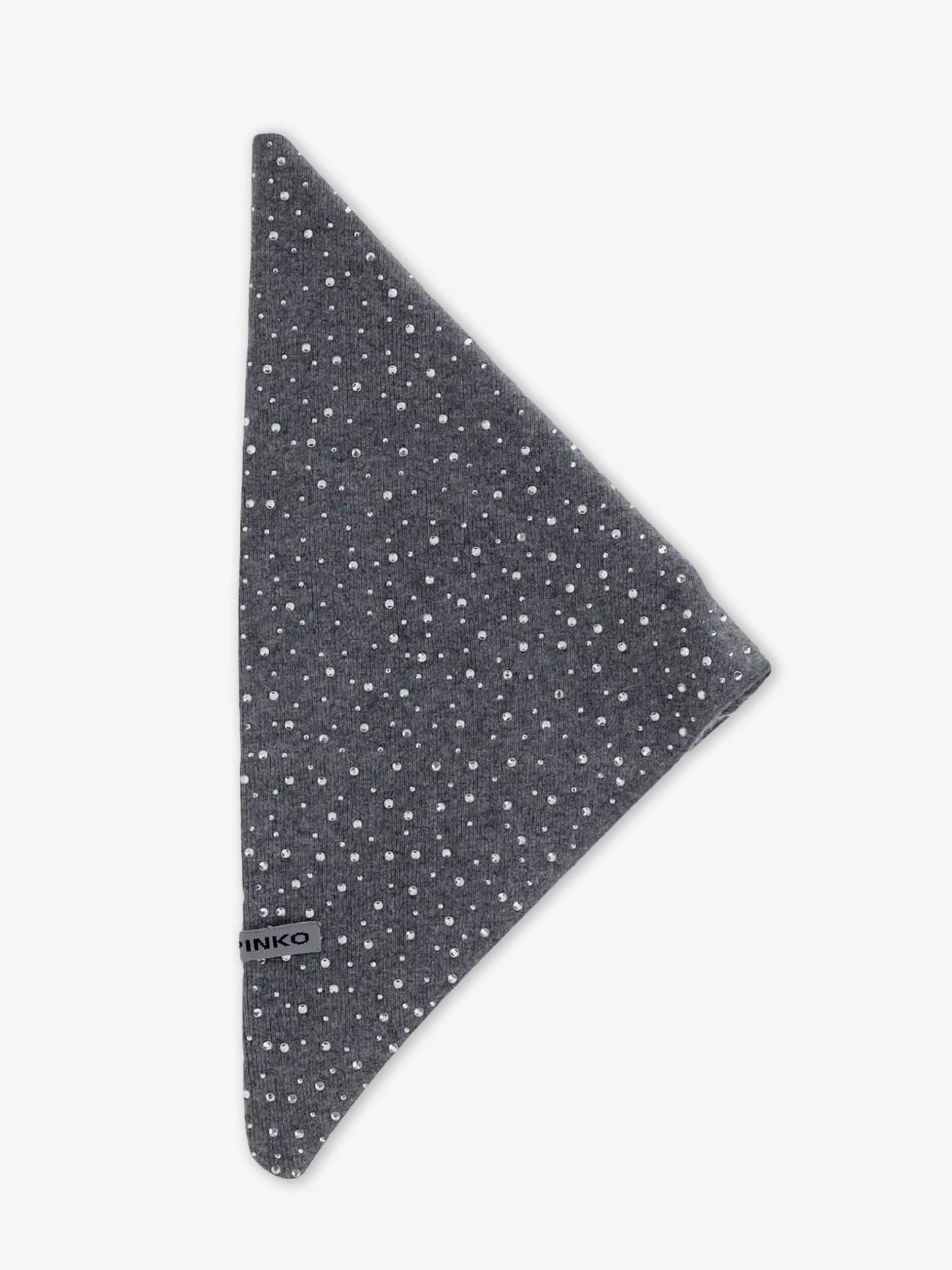 Pinko Svizzera wool scarf with rhinestones
