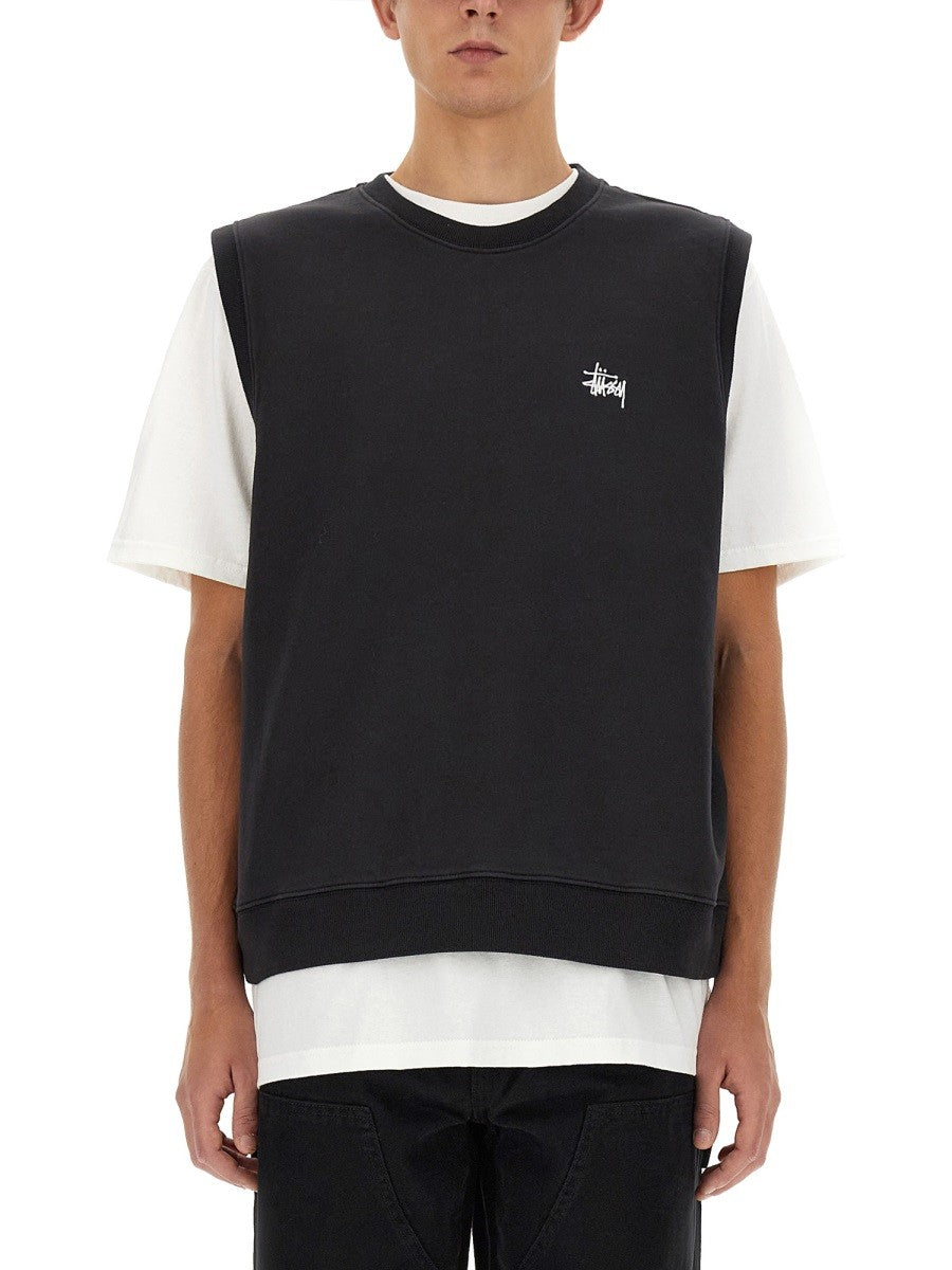 STUSSY SWEAT VEST.