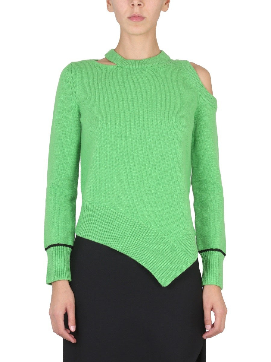 Alexander Mcqueen SWEATER WITH BARE SHOULDERS