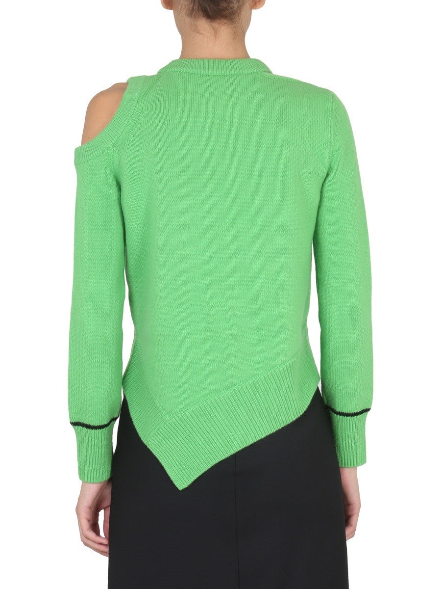 Alexander Mcqueen SWEATER WITH BARE SHOULDERS