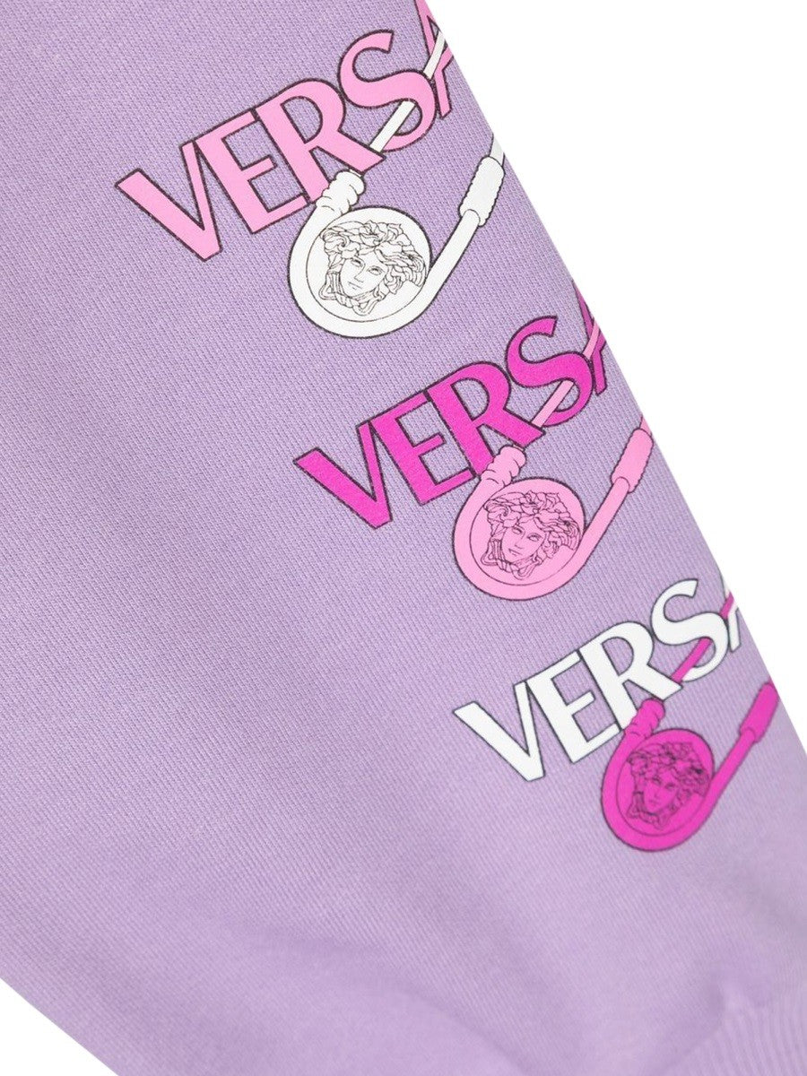 Versace sweatpants logo pins