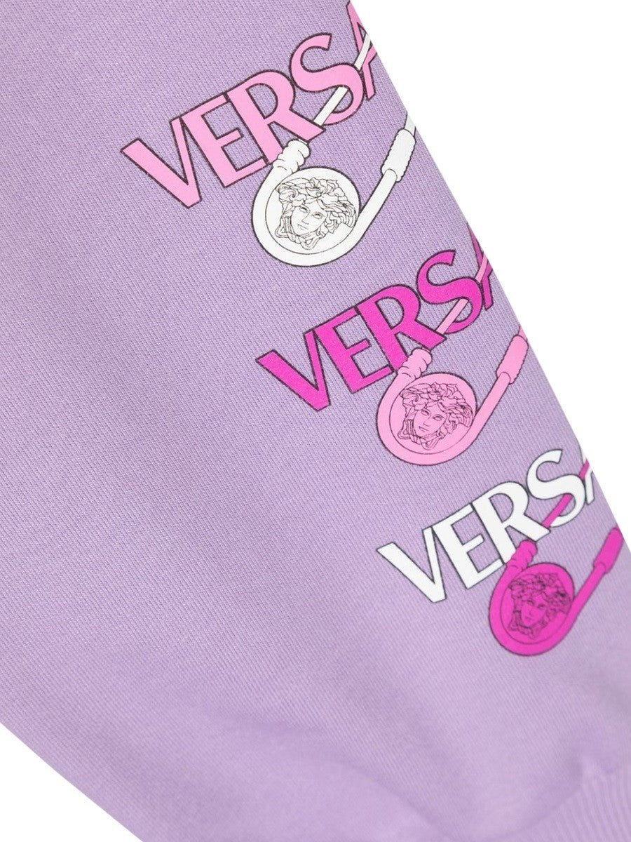 Versace sweatpants logo pins