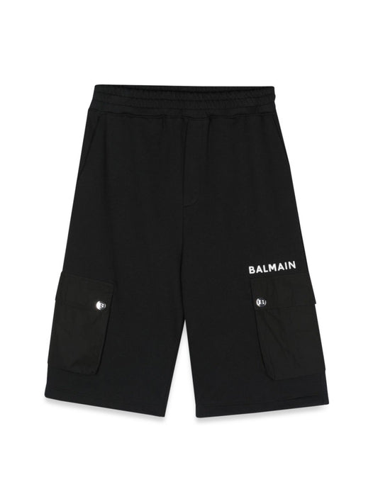 Balmain sweatshirt bermuda shorts with pockets