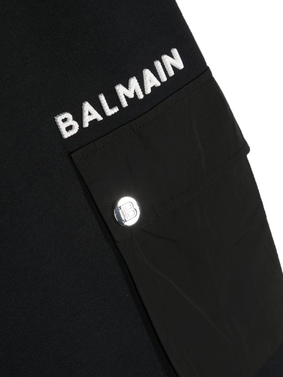 Balmain sweatshirt bermuda shorts with pockets