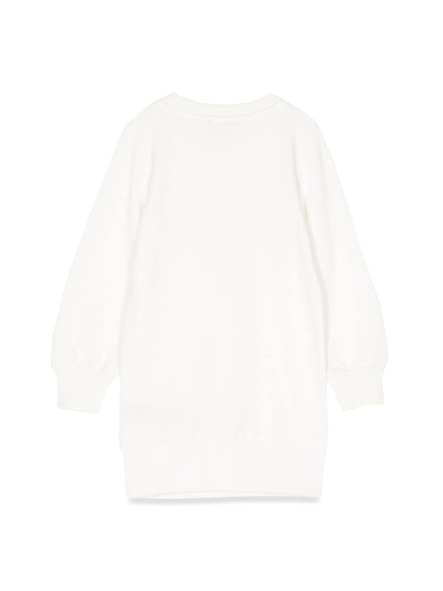 Balmain sweatshirt logo dress