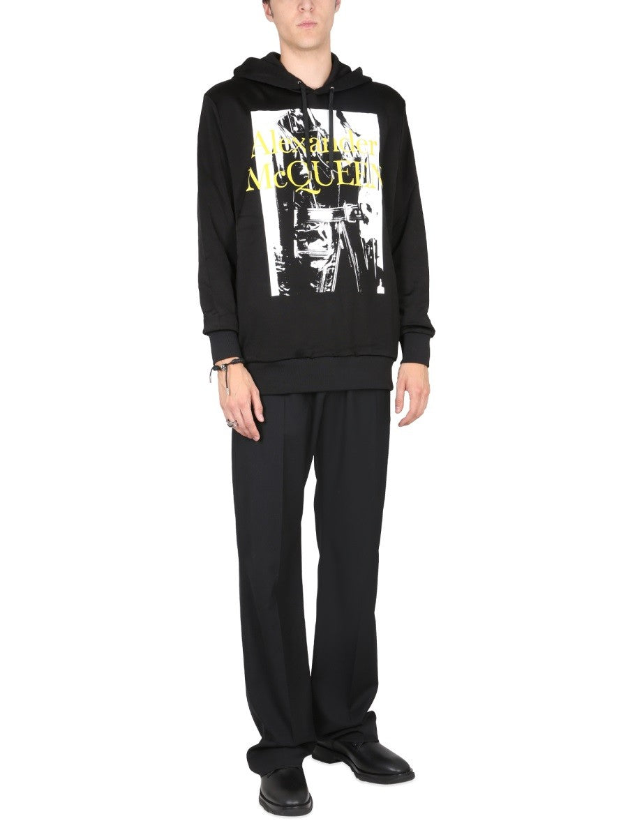 Alexander Mcqueen SWEATSHIRT WITH ATELIER PRINT