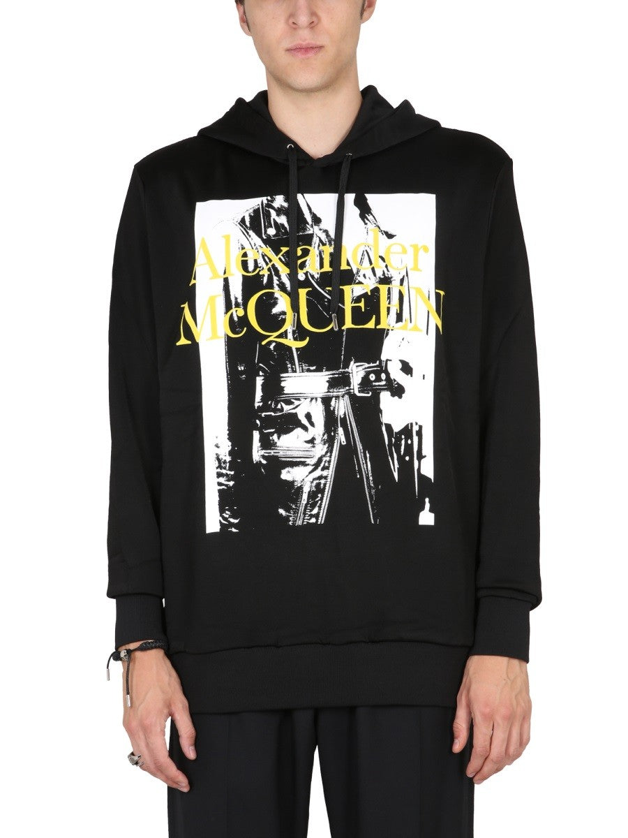 Alexander Mcqueen SWEATSHIRT WITH ATELIER PRINT