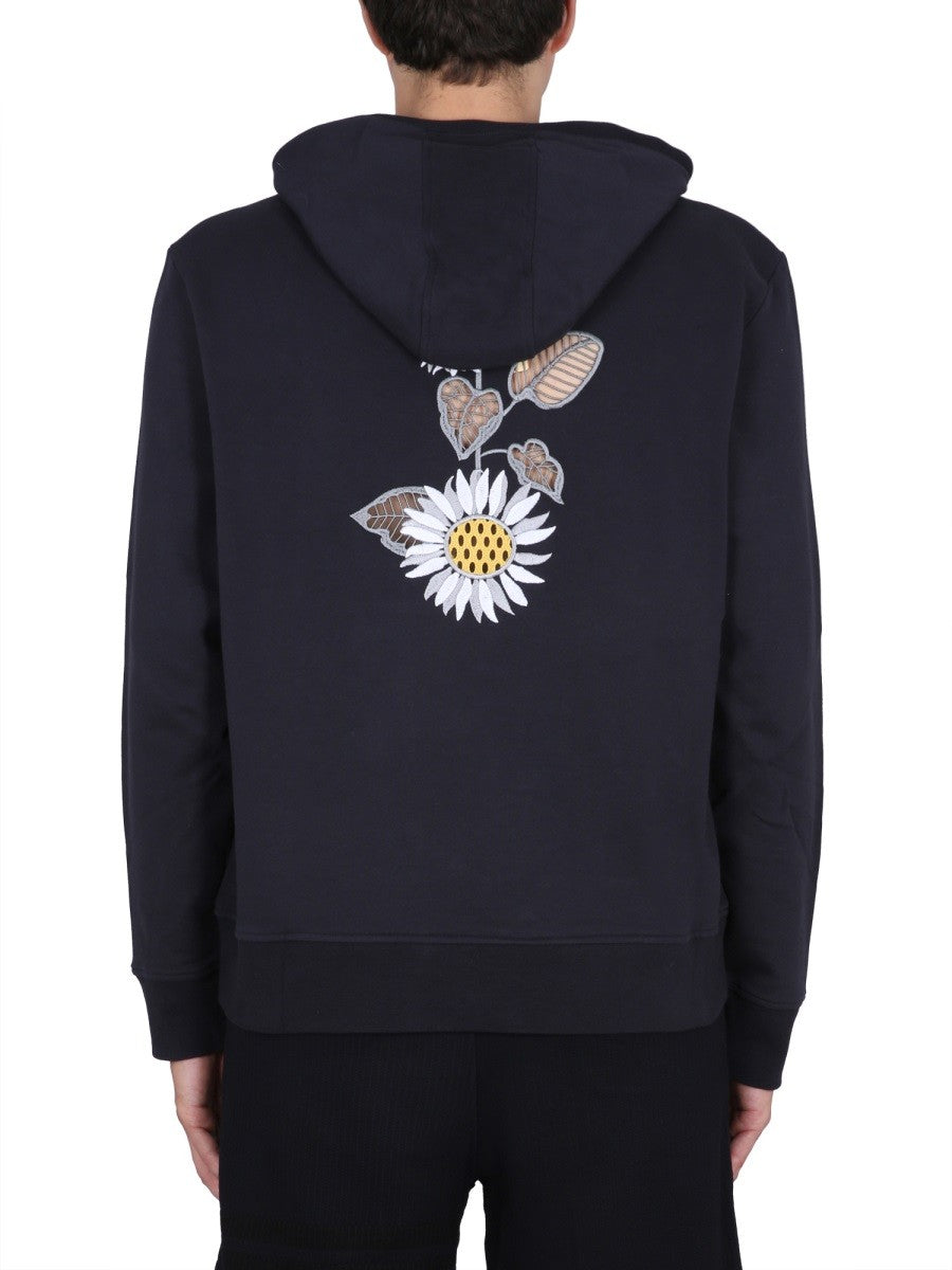 THOM BROWNE SWEATSHIRT WITH EMBROIDERY