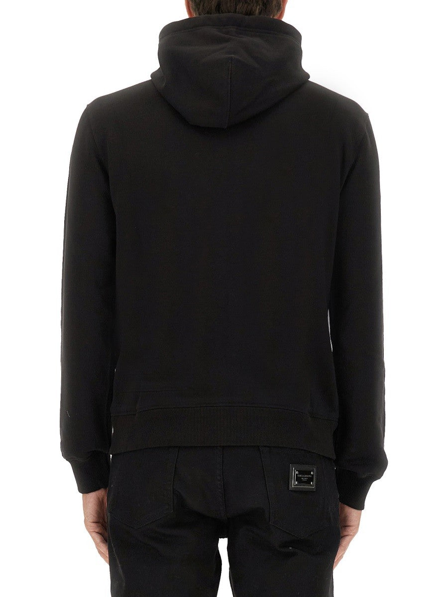 Dolce & Gabbana SWEATSHIRT WITH HERALDIC PATCH
