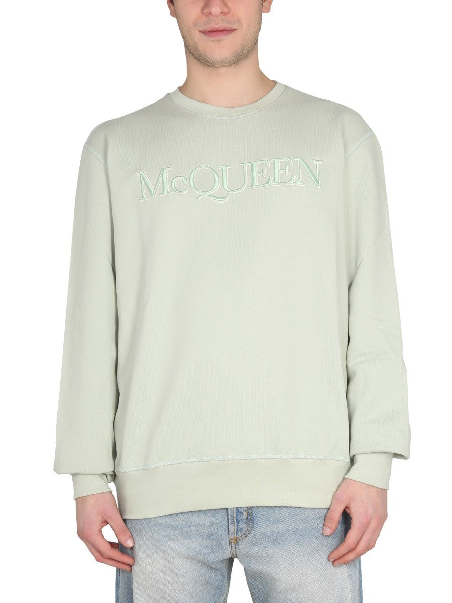 Alexander Mcqueen SWEATSHIRT WITH LOGO EMBROIDERY