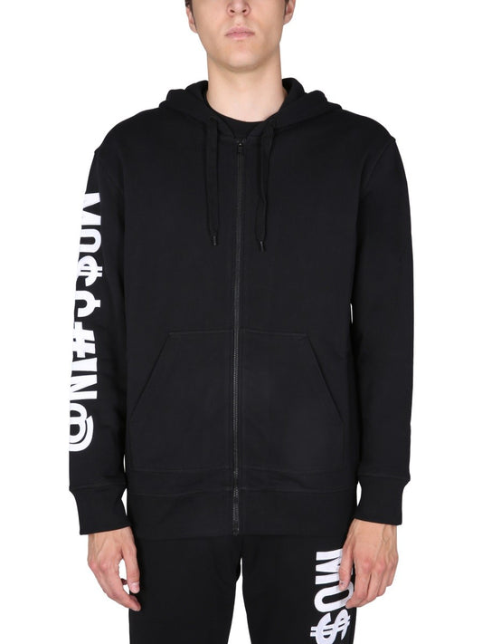 Moschino SWEATSHIRT WITH LOGO EMBROIDERY