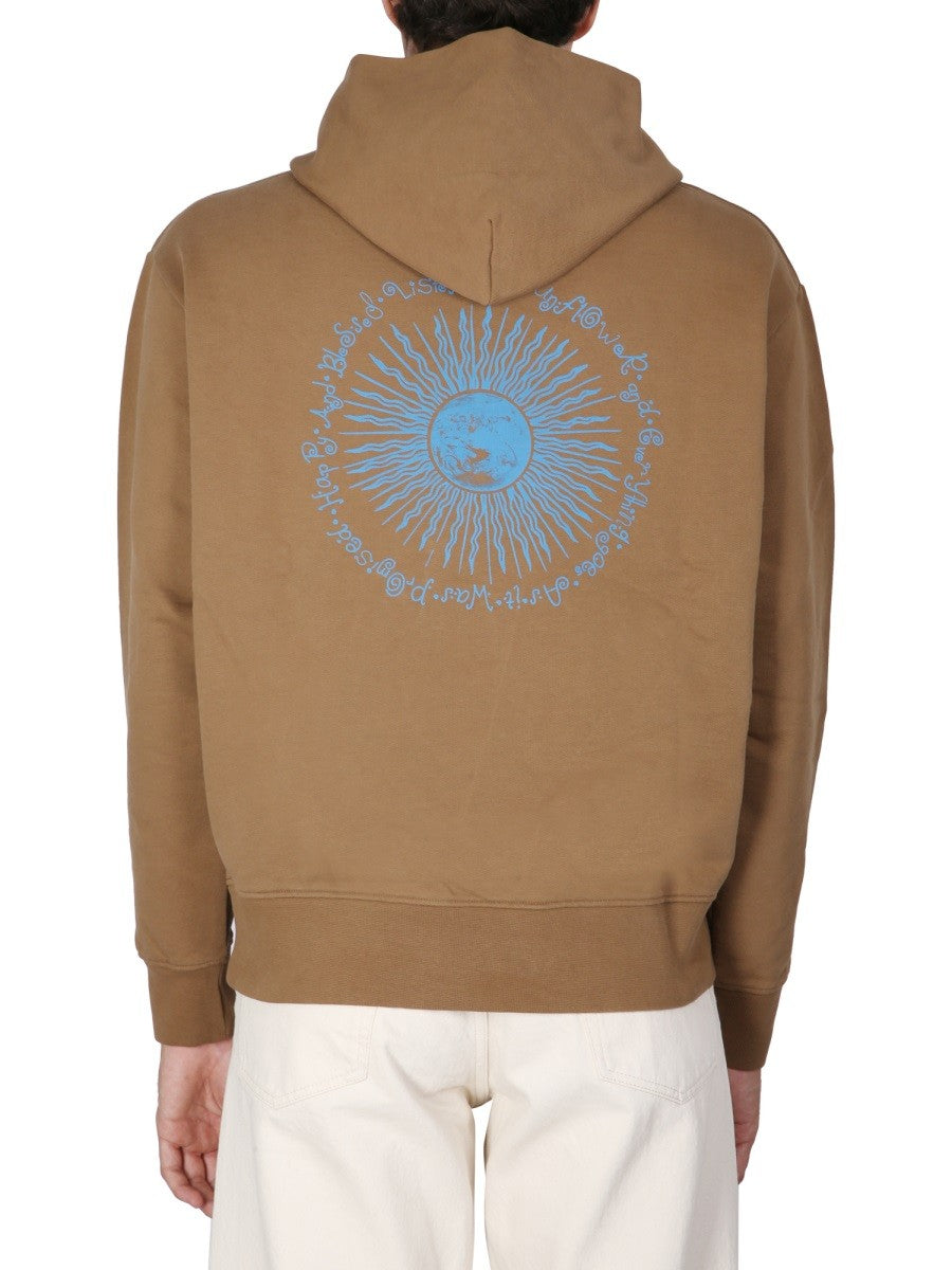 SUNFLOWER SWEATSHIRT WITH LOGO EMBROIDERY