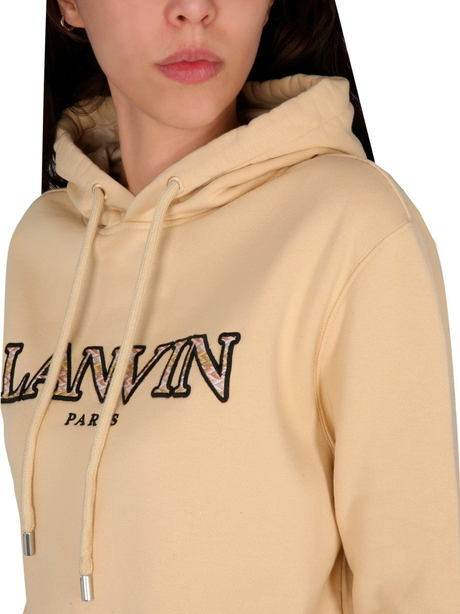 Lanvin SWEATSHIRT WITH LOGO EMBROIDERY