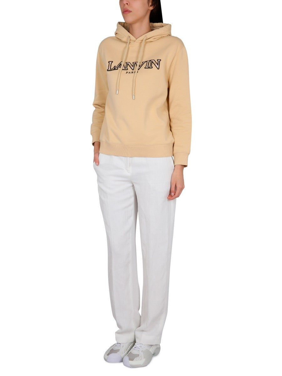 Lanvin SWEATSHIRT WITH LOGO EMBROIDERY