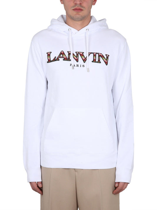 Lanvin SWEATSHIRT WITH LOGO EMBROIDERY