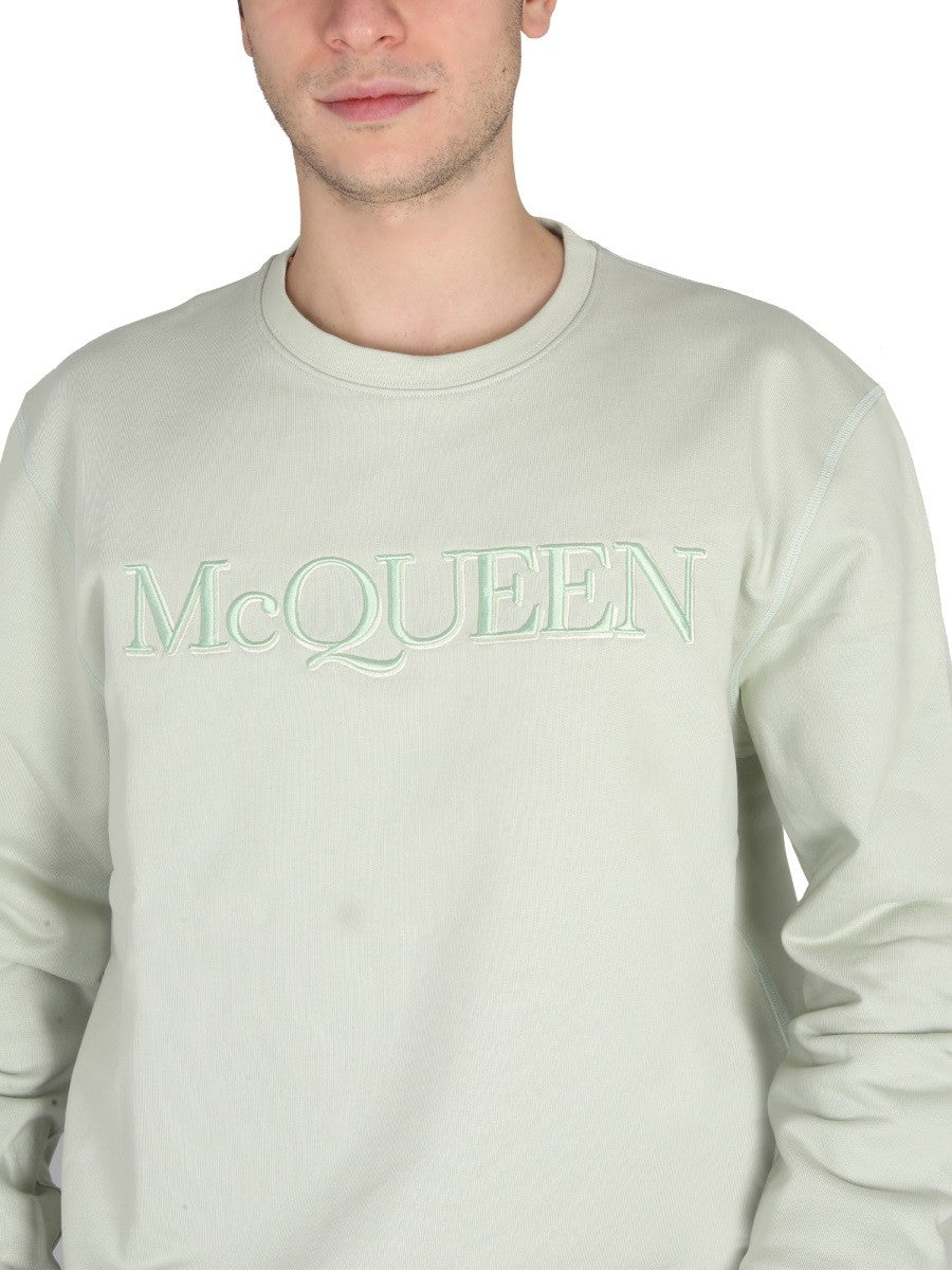 Alexander Mcqueen SWEATSHIRT WITH LOGO EMBROIDERY