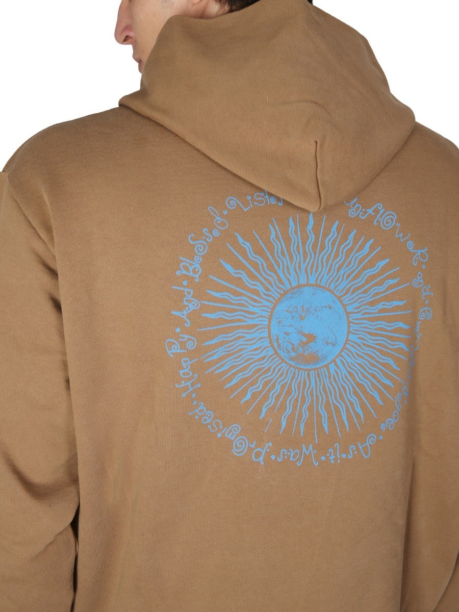 SUNFLOWER SWEATSHIRT WITH LOGO EMBROIDERY