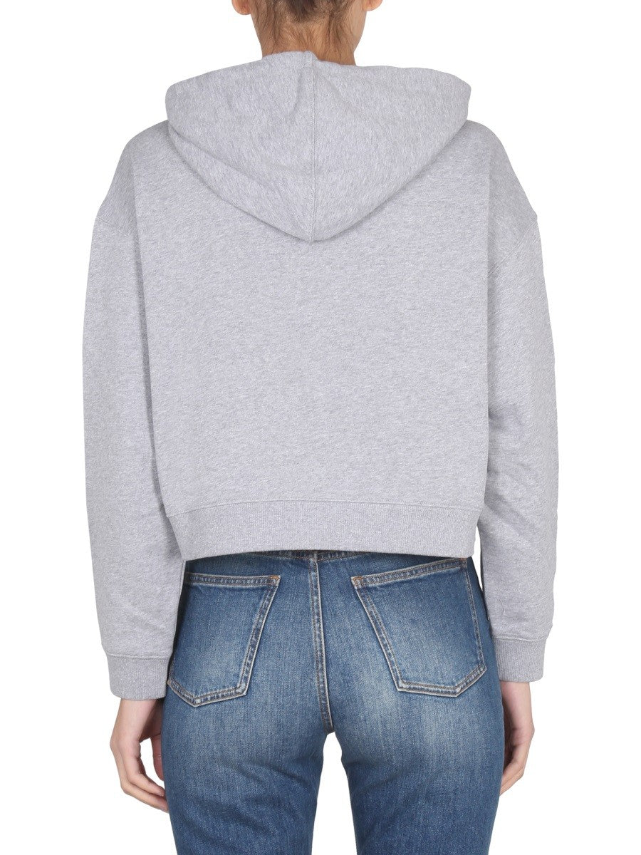 stella mccartney SWEATSHIRT WITH LOGO EMBROIDERY