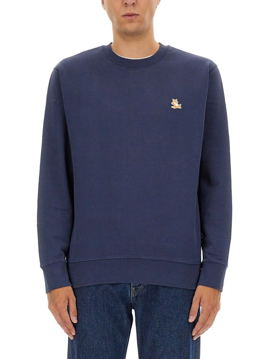 Maison Kitsune SWEATSHIRT WITH LOGO PATCH