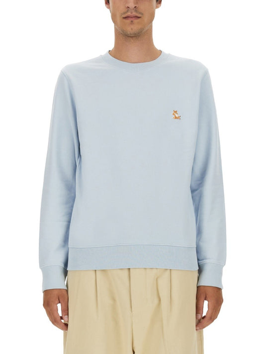 Maison Kitsune SWEATSHIRT WITH LOGO PATCH