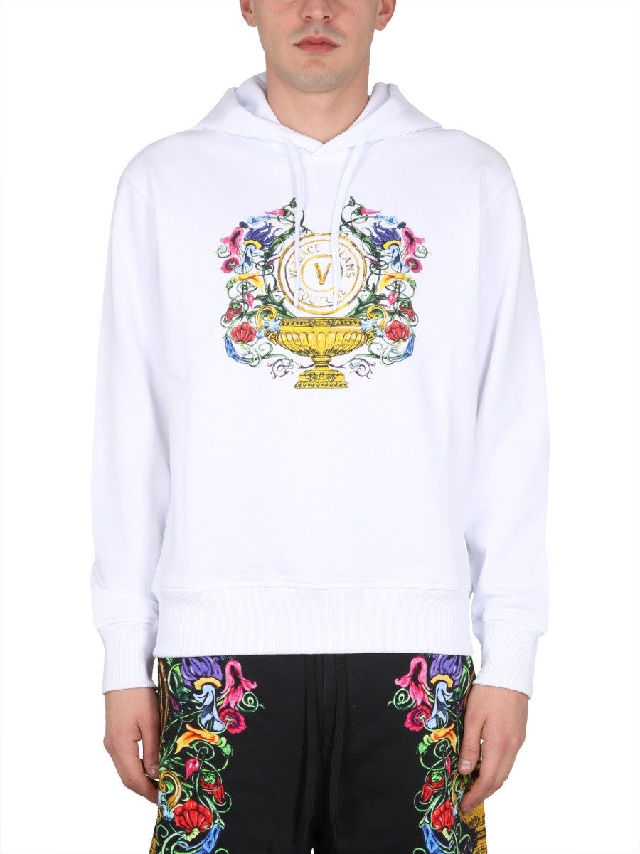 Versace Jeans Couture SWEATSHIRT WITH LOGO PRINT