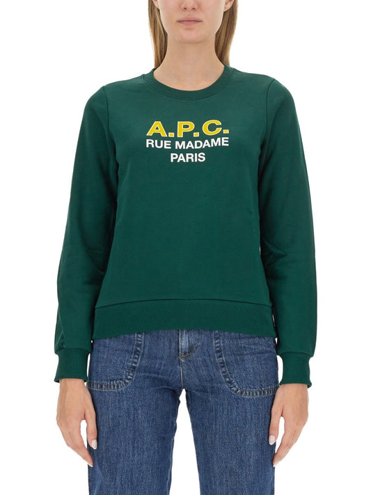 A.P.C. SWEATSHIRT WITH LOGO