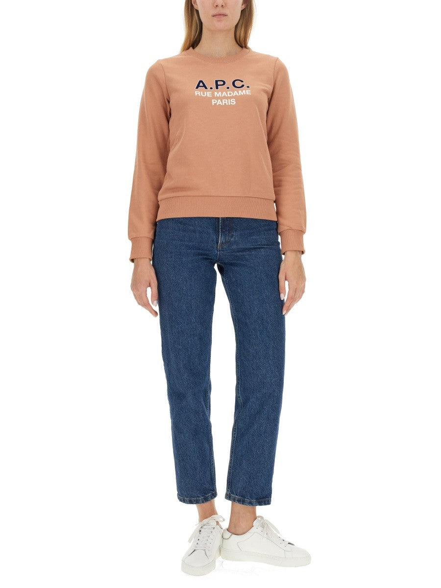 A.P.C. SWEATSHIRT WITH LOGO