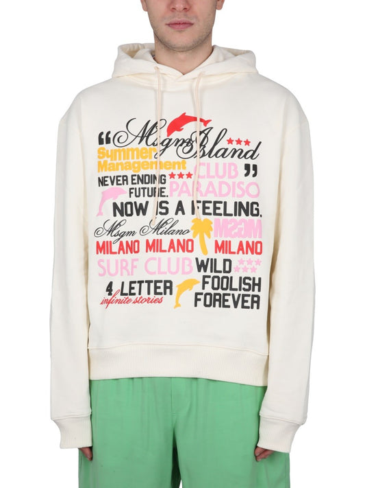 msgm SWEATSHIRT WITH LOGO