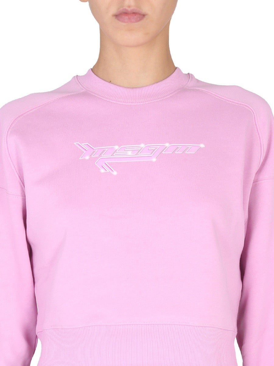 msgm SWEATSHIRT WITH LOGO