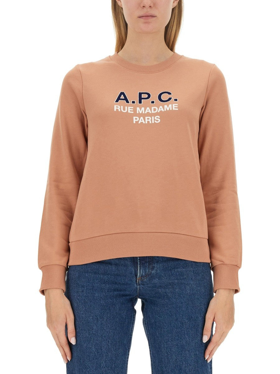 A.P.C. SWEATSHIRT WITH LOGO