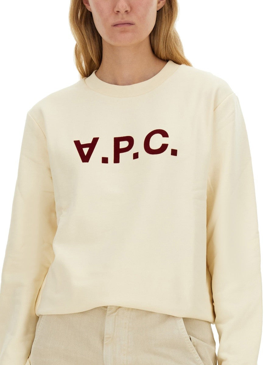 A.P.C. SWEATSHIRT WITH LOGO