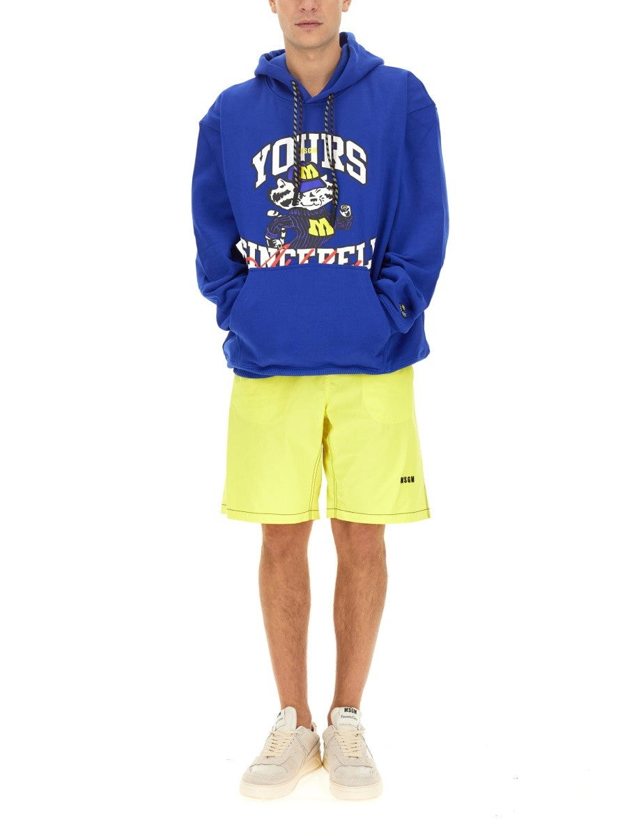 msgm SWEATSHIRT WITH LOGO