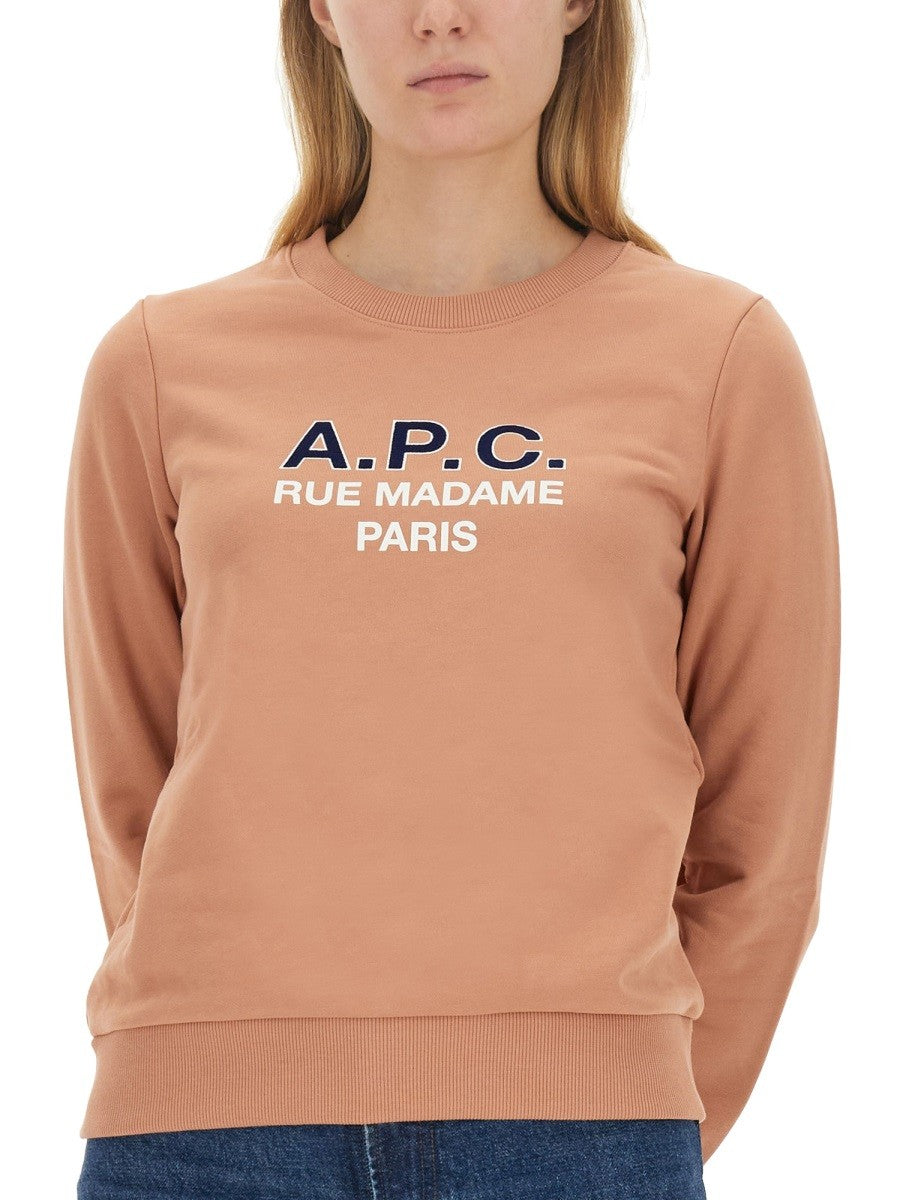 A.P.C. SWEATSHIRT WITH LOGO