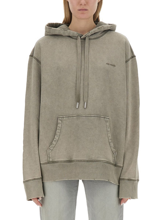 AMI PARIS SWEATSHIRT WITH LOGO