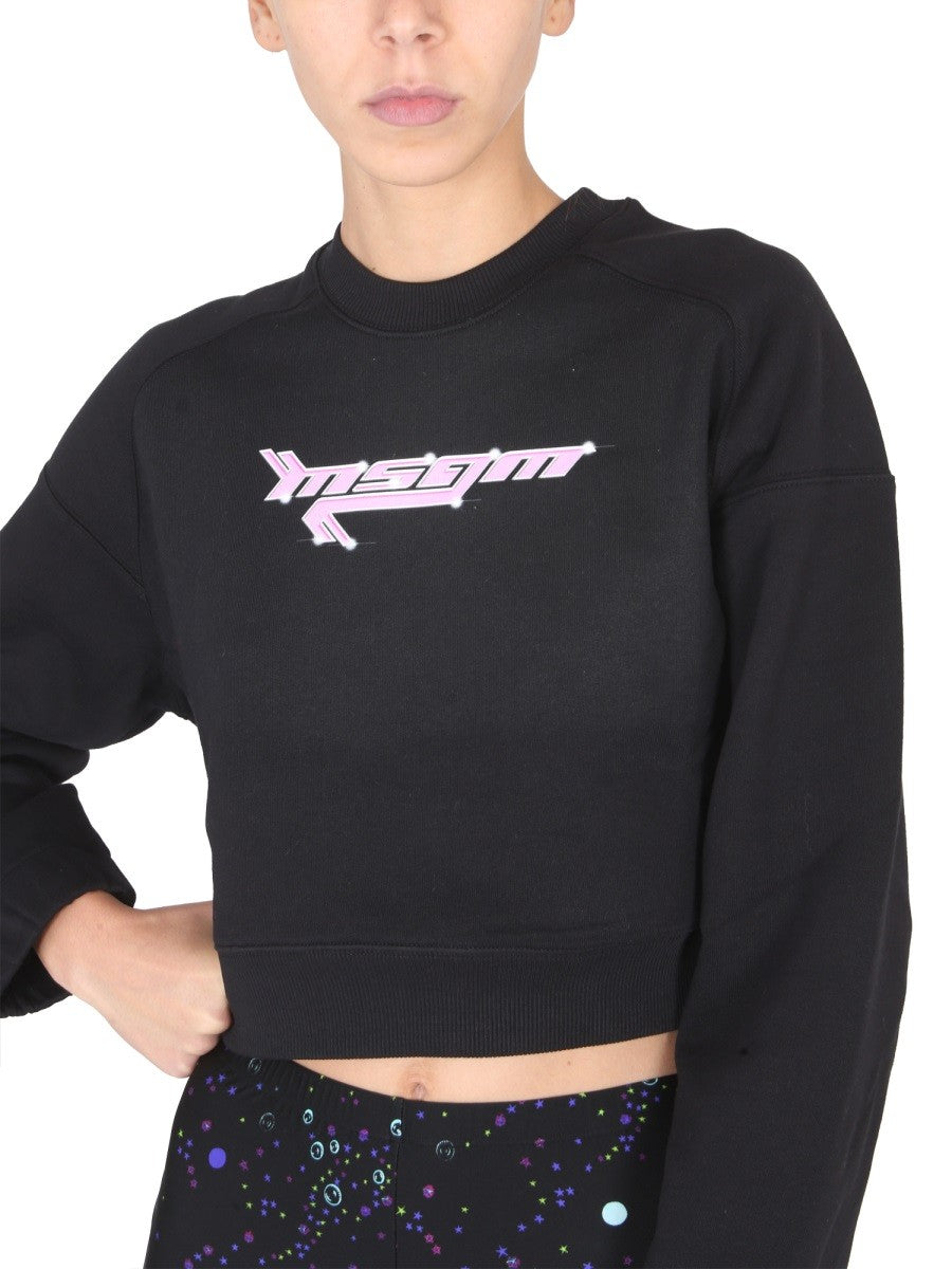 msgm SWEATSHIRT WITH LOGO