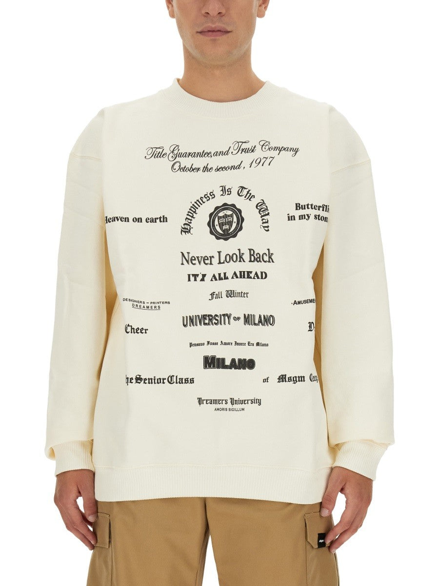 msgm SWEATSHIRT WITH LOGO