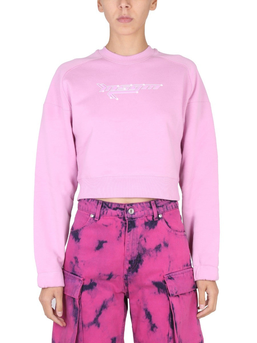 msgm SWEATSHIRT WITH LOGO