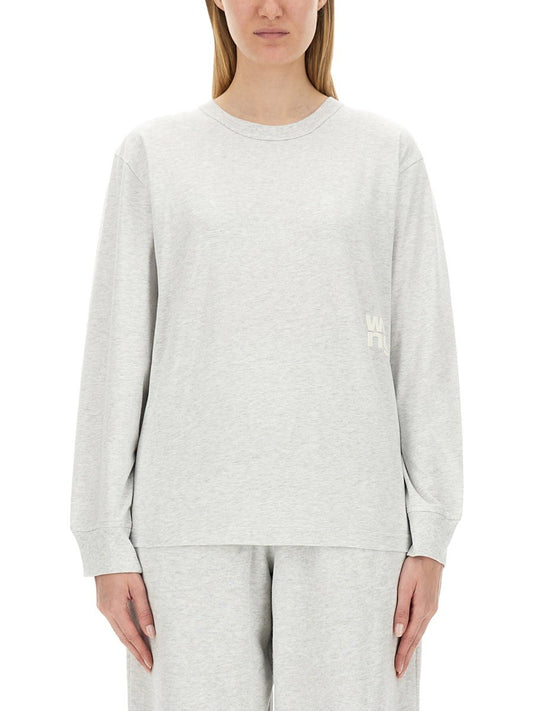 ALEXANDERWANG.T SWEATSHIRT WITH LOGO