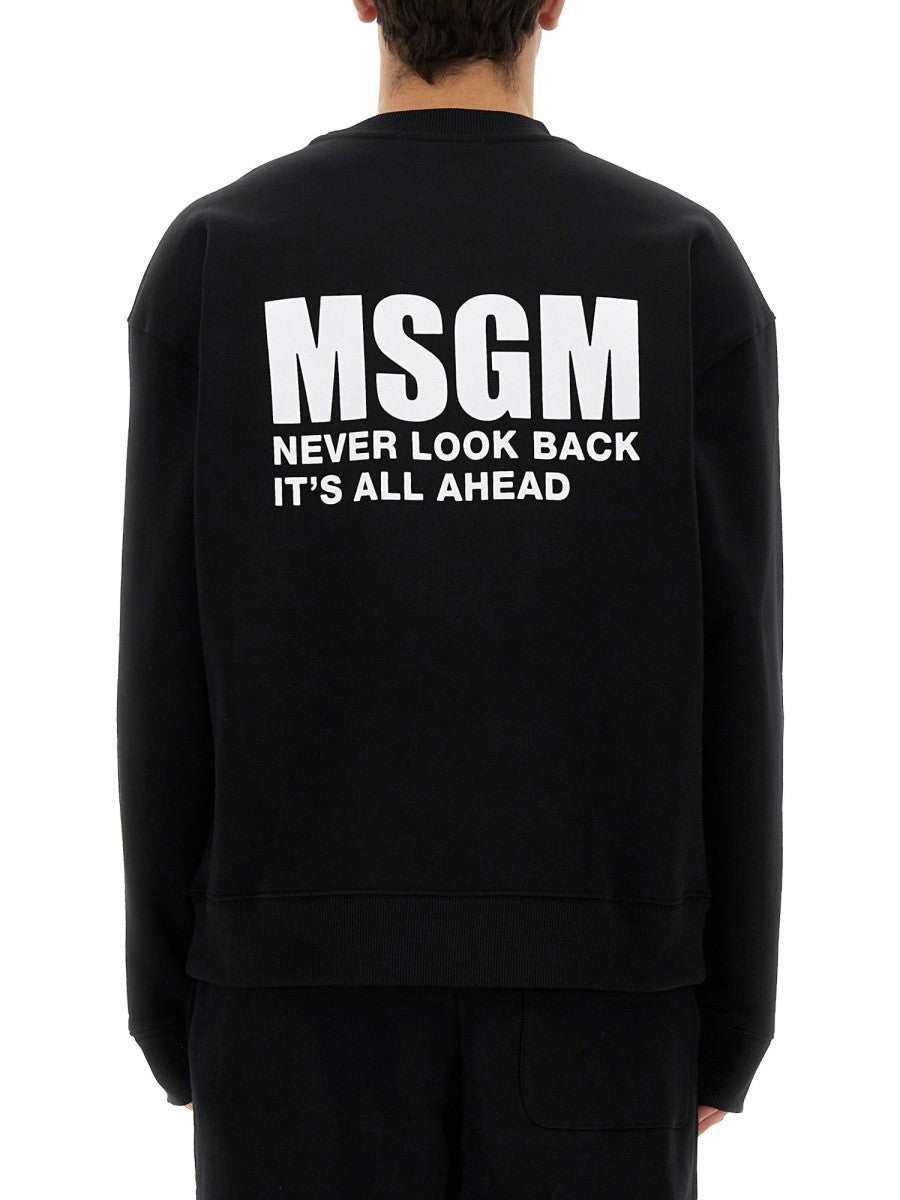 msgm SWEATSHIRT WITH LOGO