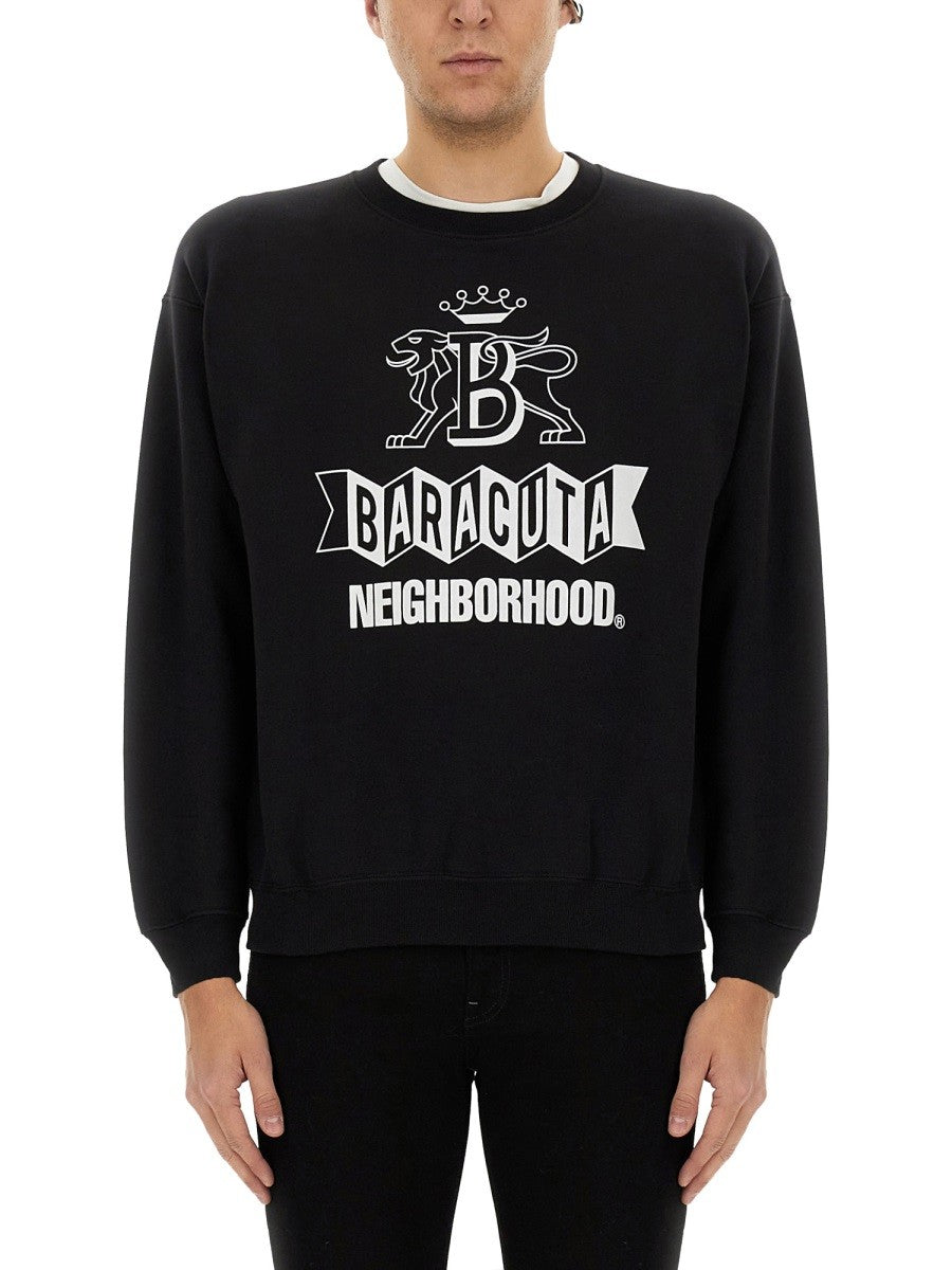 BARACUTA X NEIGHBORHOOD SWEATSHIRT WITH LOGO