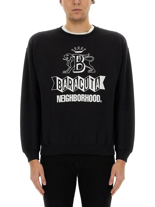 BARACUTA X NEIGHBORHOOD SWEATSHIRT WITH LOGO